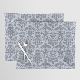 Strawberry Chandelier Pattern 547 Gray and Blue Placemat