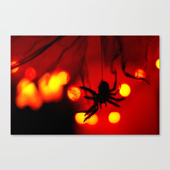 halloween spider Canvas Print