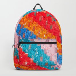 Chinese Lantern Bright Colours Repeat Pattern  Backpack