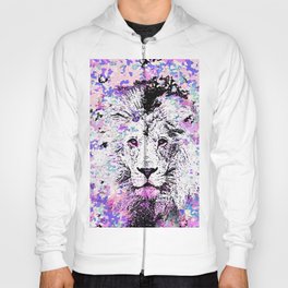 LION PINK and WHITE Hoody