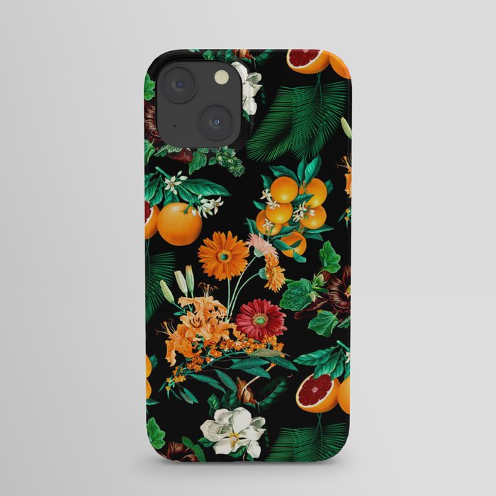 Fruit and Floral Pattern iPhone Case