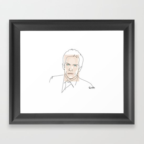 Portrait: Ben Stiller Framed Art Print