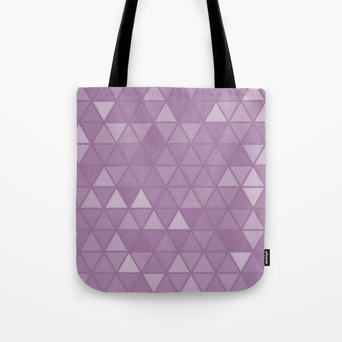 Lavander shades in Triangles Tote Bag