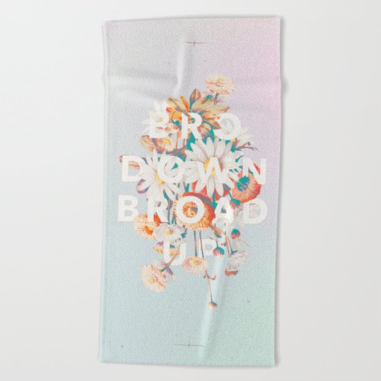 Bro Down, Broad Up Beach Towel