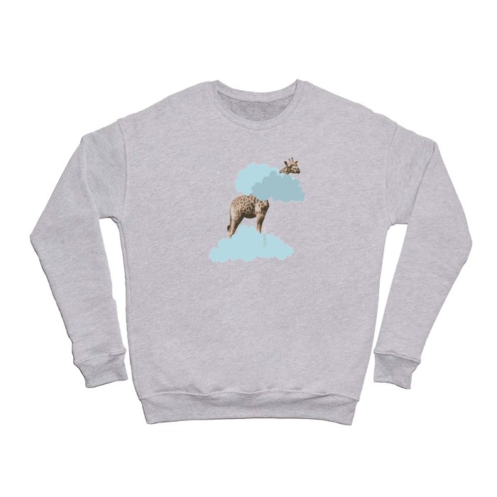 Giraff in the clouds . Joy in the clouds collection Crewneck Sweatshirt