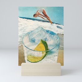 Rum on the Rocks Mini Art Print
