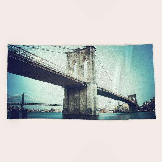 Brooklyn Bridge Beach Towel