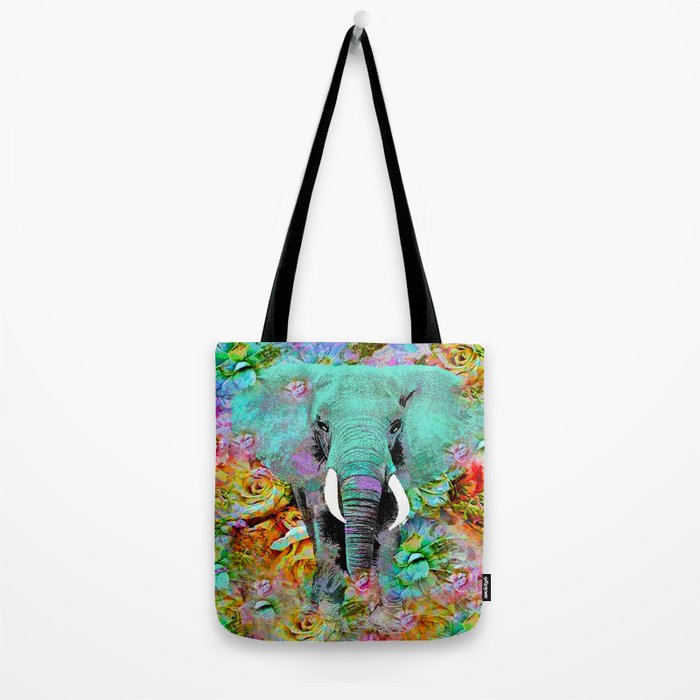ELEPHANT #8 Tote Bag by saundramyles | Society6