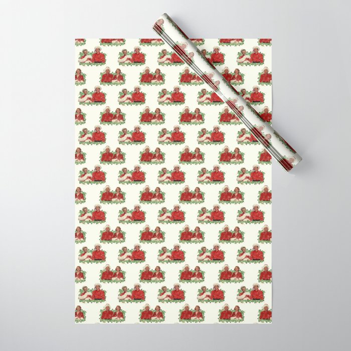Quartet (White Christmas) Wrapping Paper Wrapping Paper by Classic