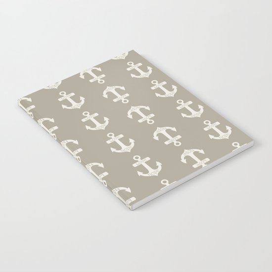 Anchor Alabaster Blue Gray Notebook