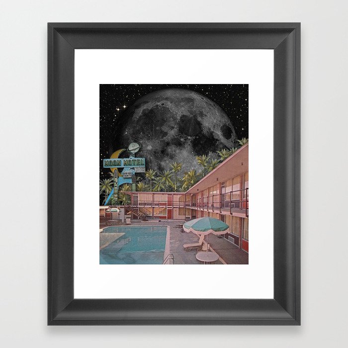 moon motel Framed Art Print