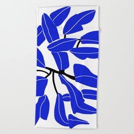 Blue plant  Nature is everywhere Beach Towel