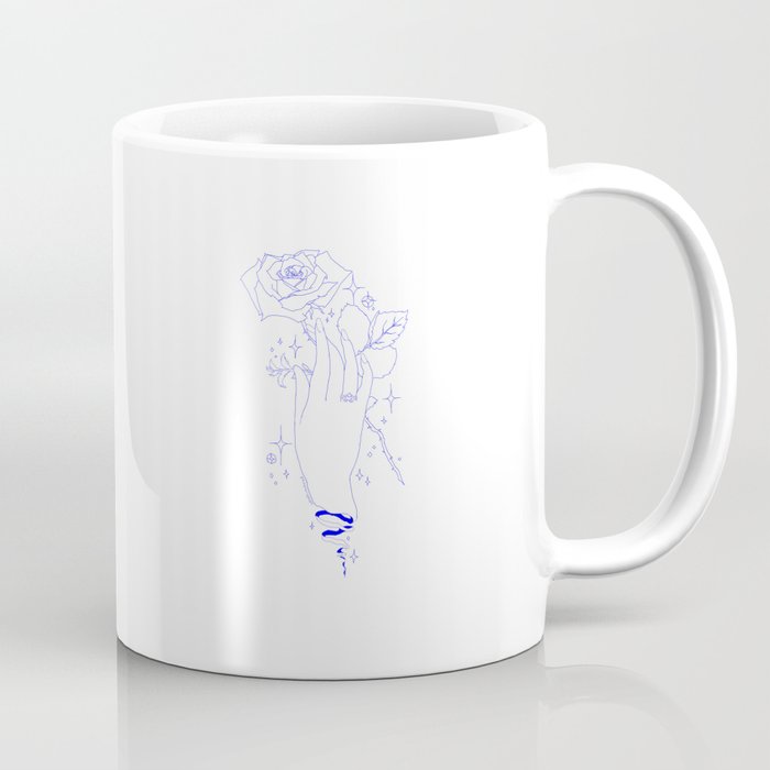 victorian hand (blue) Coffee Mug