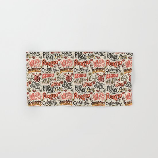 Naughty Words Hand & Bath Towel