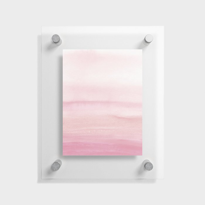 Subtle Pink Layers 03 Floating Acrylic Print