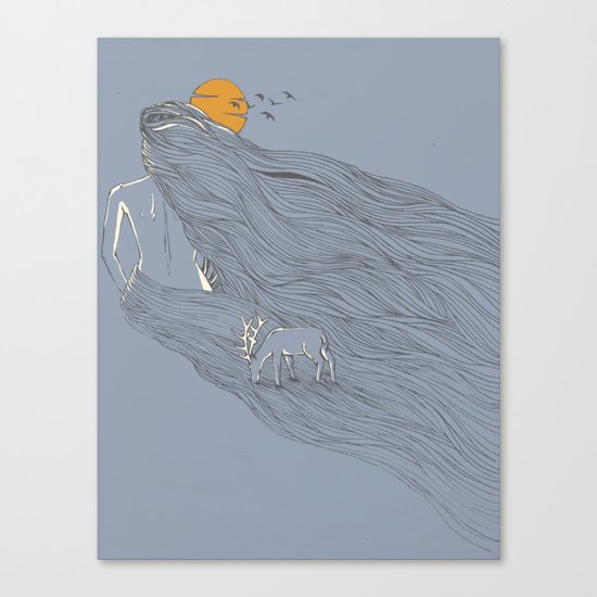Howl River Canvas Print
