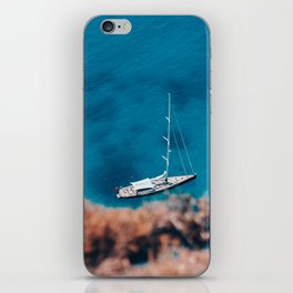 Boat on the blue water | Shipwreck beach | Zakynthos | Greece | Island iPhone Skin