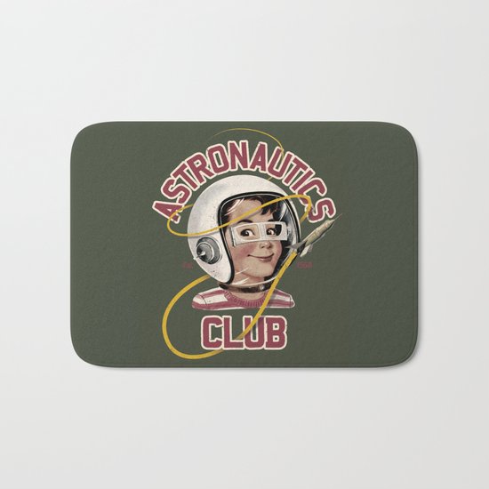 Astro Club (green) Bath Mat
