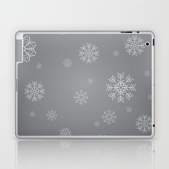 Winter Snow Flakes Laptop & iPad Skin