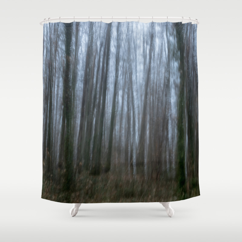 Scary Forest Shower Curtain By Frozenlakemp Society6