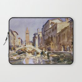 Venetian Canal (1913) by John Singer Sargent Laptop Sleeve