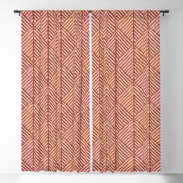 Shades of terracotta Blackout Curtain