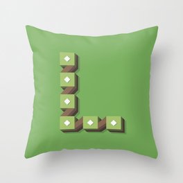 The Letter L Throw Pillow
