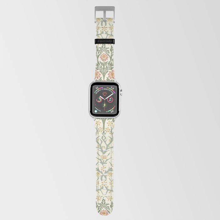 William Morris Blackthorn Cream Pastel Floral Apple Watch Band