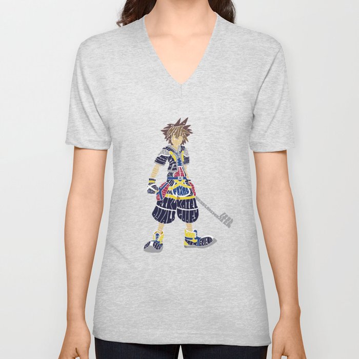 Kingdom Hearts: Sora V Neck T Shirt