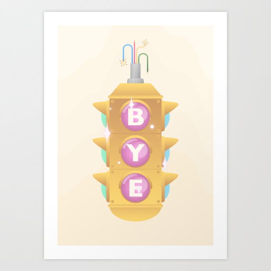 Red Light Art Print