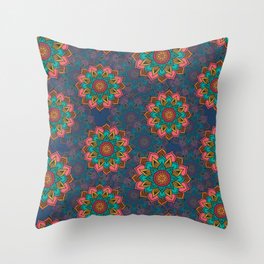 Mandala Style Artwork Throw Pillow