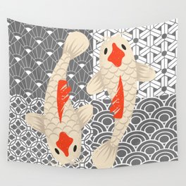 Koi Patterns Wall Tapestry