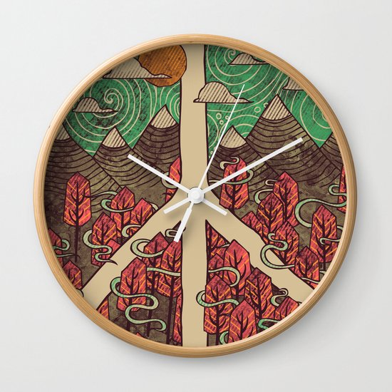 Peaceful Landscape Wall Clock