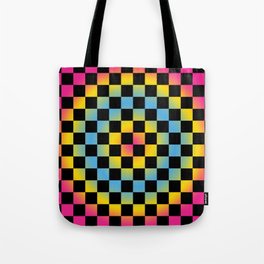 PYB Checkered Ripple Tote Bag