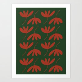 Flying Leaves Art Print