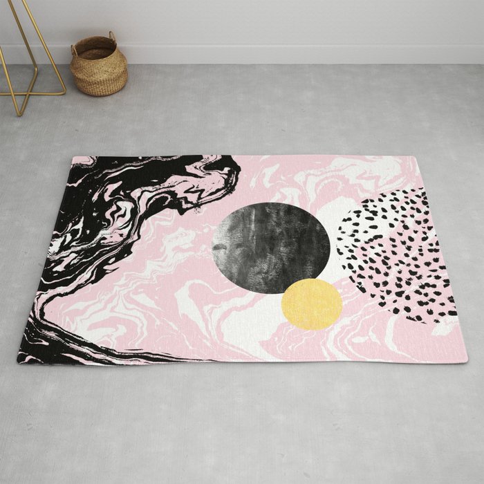 Gloriana Galaxy Outer Space Abstract Painting Planets Moon Sun
