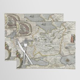 Map of Russia - Hessel Gerrits - 1613 Vintage pictorial map Placemat