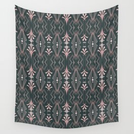 Rose Gold And Green Art Deco Luxury Elegance Wall Tapestry