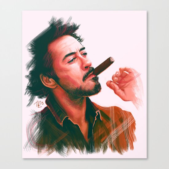 Mr Downey, Jr. Canvas Print