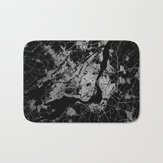 montreal map Bath Mat