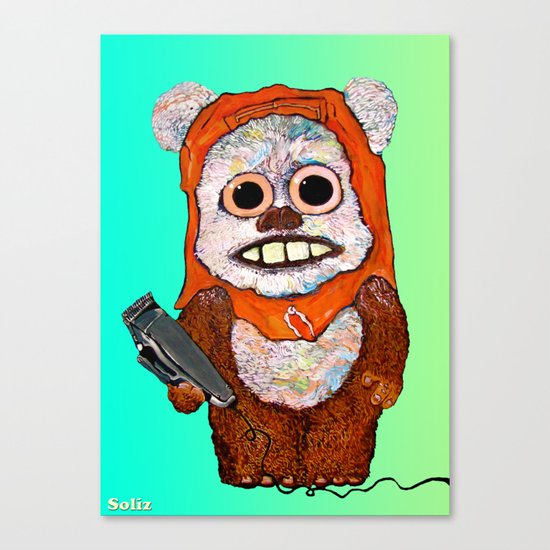 Eccentric Ewok Canvas Print