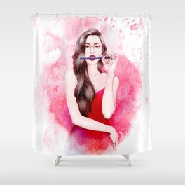 Empowering your pencil Shower Curtain