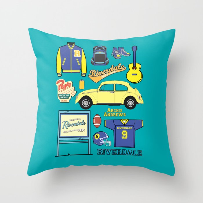 Archie Andrews Riverdale Set Throw Pillow By Nazeli Society6