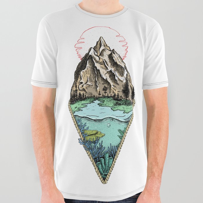 Simple origin All Over Graphic Tee by CAN ERDINC Society6