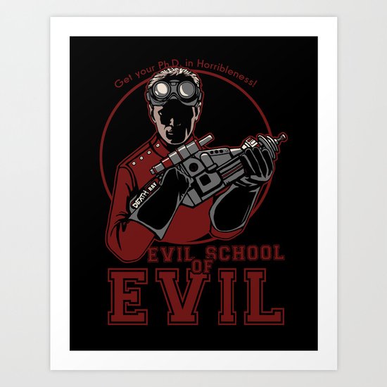Dr. Horrible's Evil School of Evil Art Print