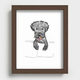 Lazy Graphic Recessed Framed Print