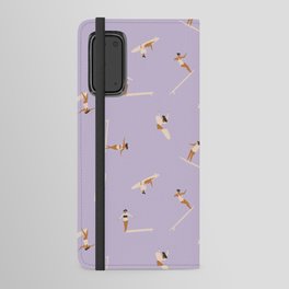 Surf girls in violet Android Wallet Case