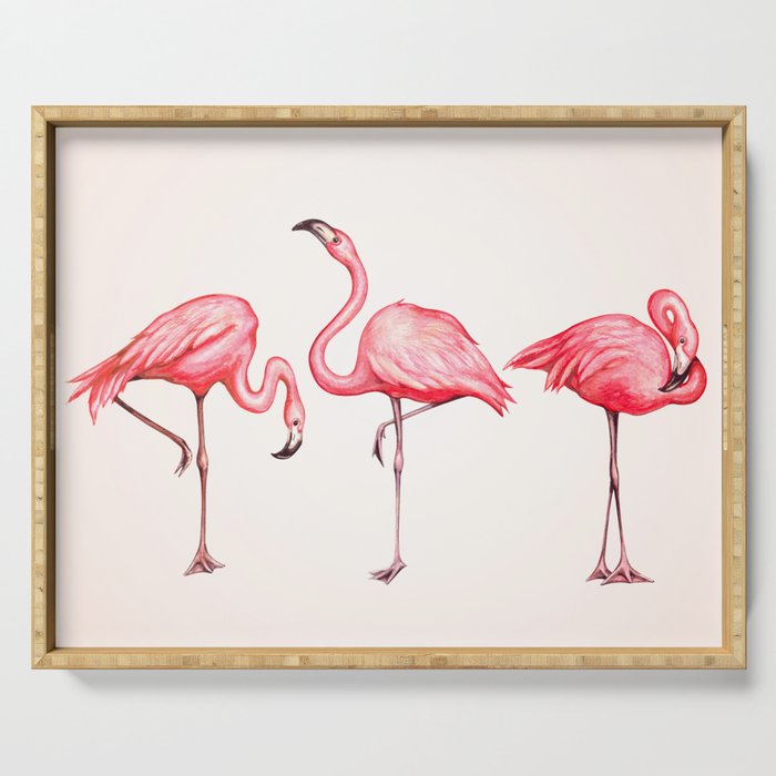 Flamingos Serving Tray