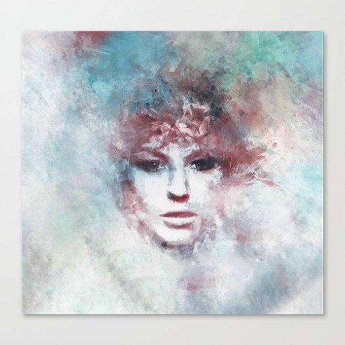Girl Face Painting Art Canvas Print By Mikikamikaz2016 Society6