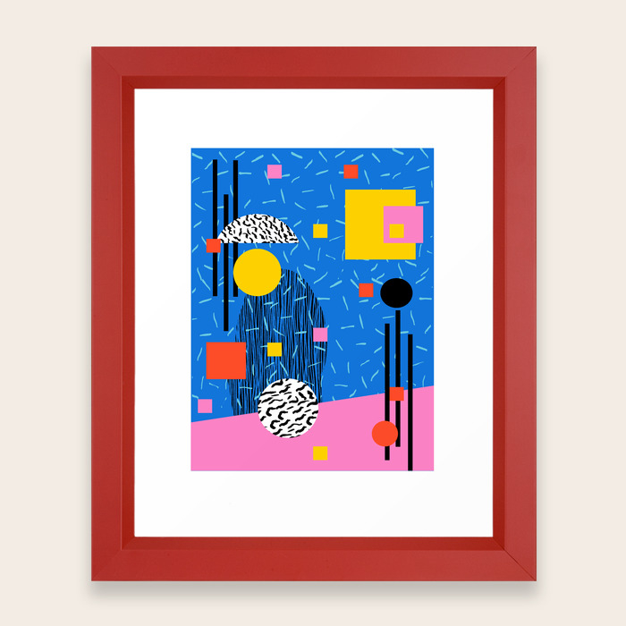 Crank 80s Retro Throwback Minimal Abstract Painting Memphis